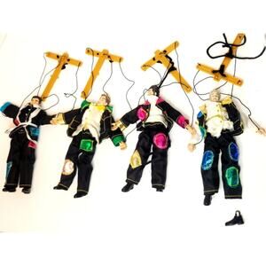 8" NSYNC No Strings Attached Tour Marionette String Puppets As Is